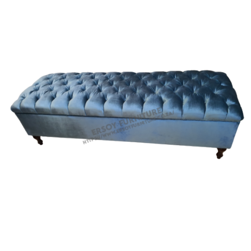 Lily Top Button Ottoman