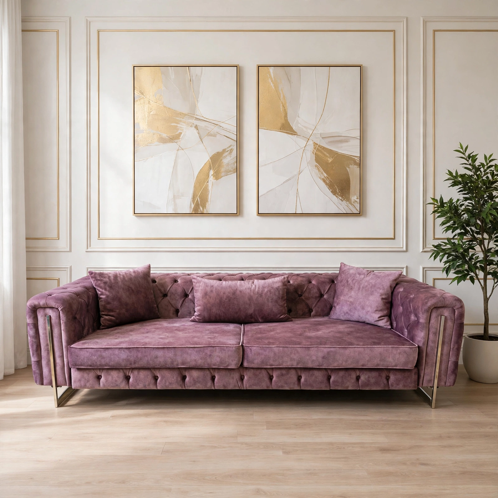 Chesterfield Cup 3 Seater Couch