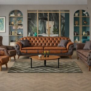 Rustic Full Lounge Suite Set 4Piece