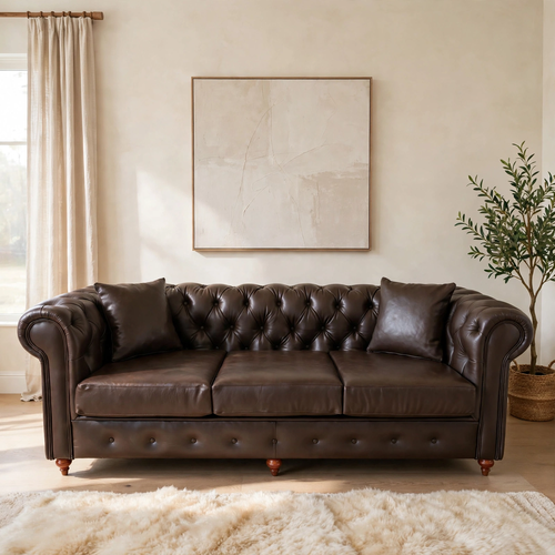 Chesterfield 3 Seater Couche - Image 3