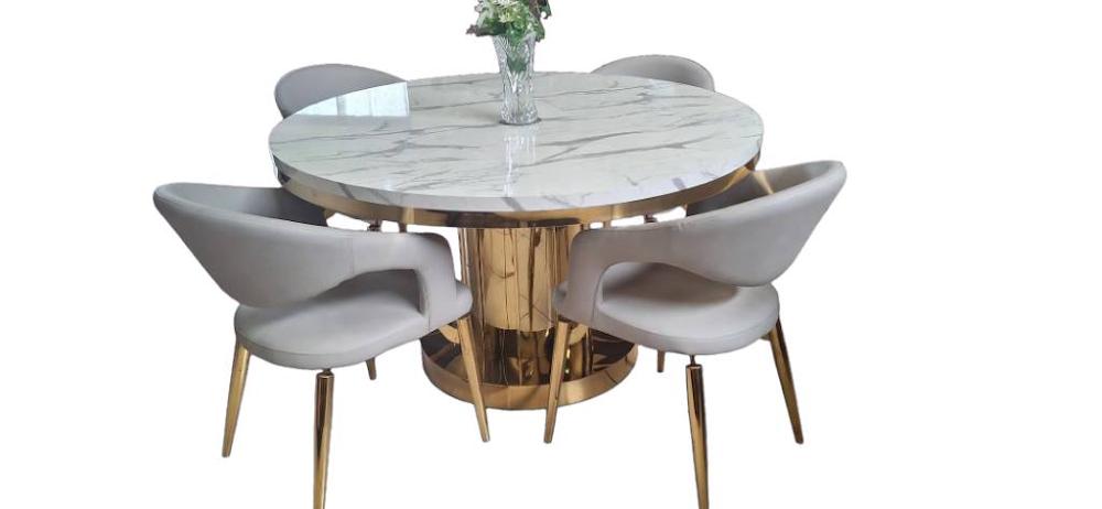 Bahar Round Dining Room Set - Image 4